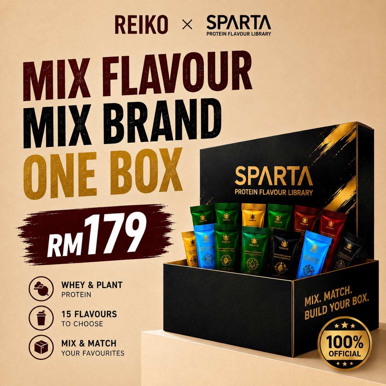 SPARTA Protein Mix & Match 15 Packs