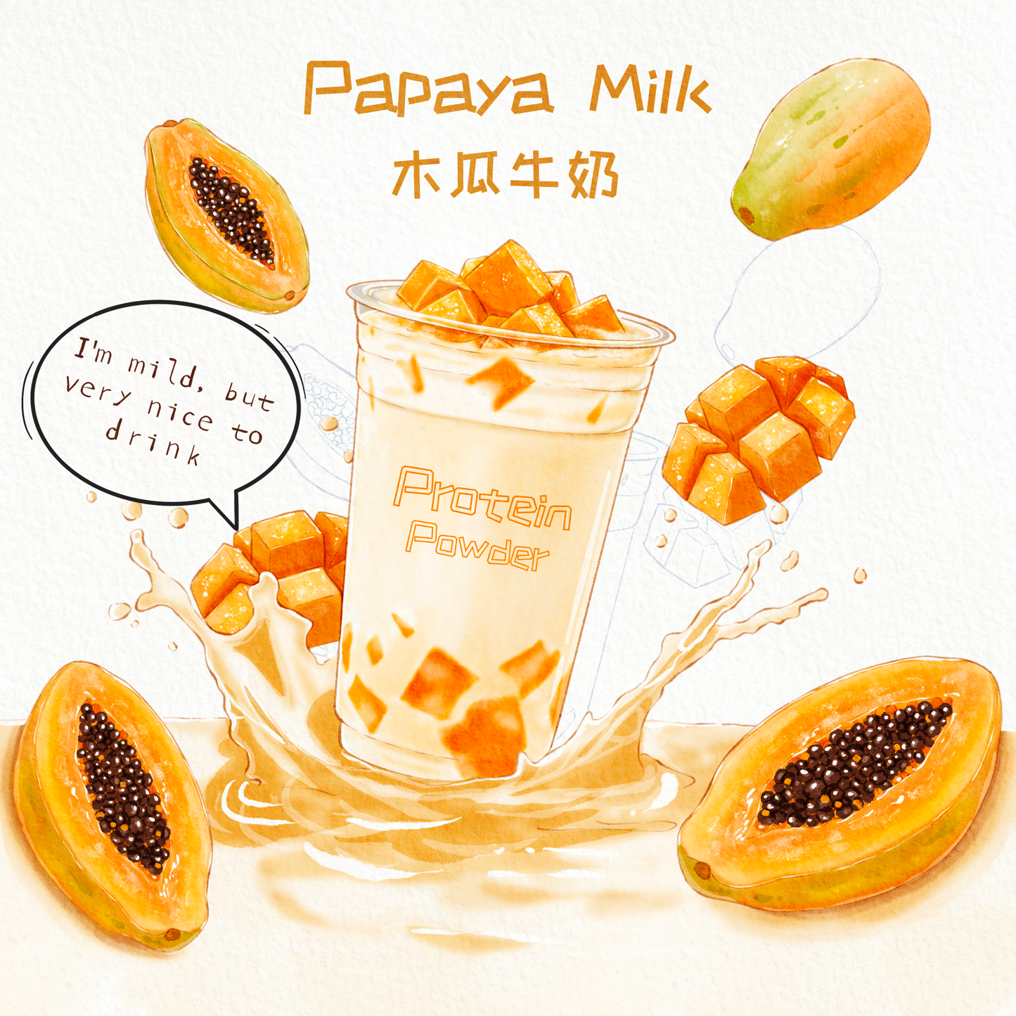 Papaya Milk 木瓜牛奶